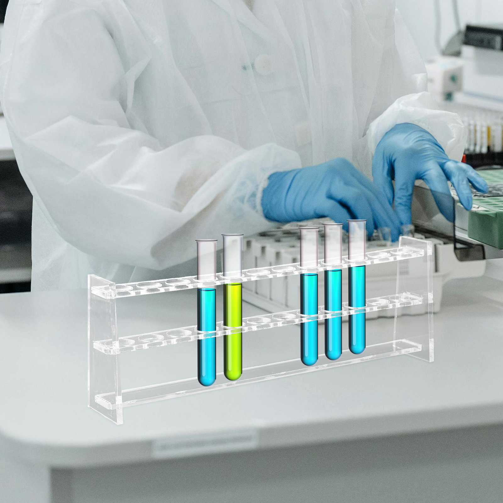 Rak Tabung Uji 12 Lubang Tempa - Centrifuge Tube Rack ulasan dan harga