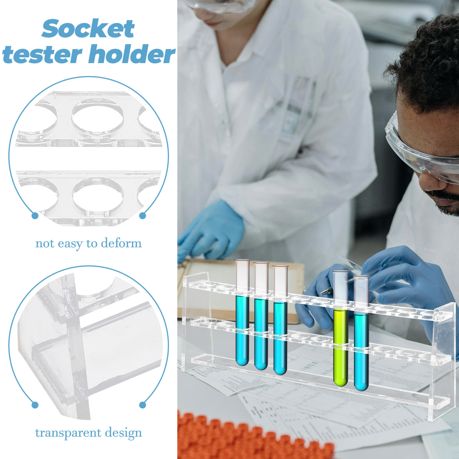 Rak Tabung Uji 12 Lubang Tempa - Centrifuge Tube Rack ulasan dan harga