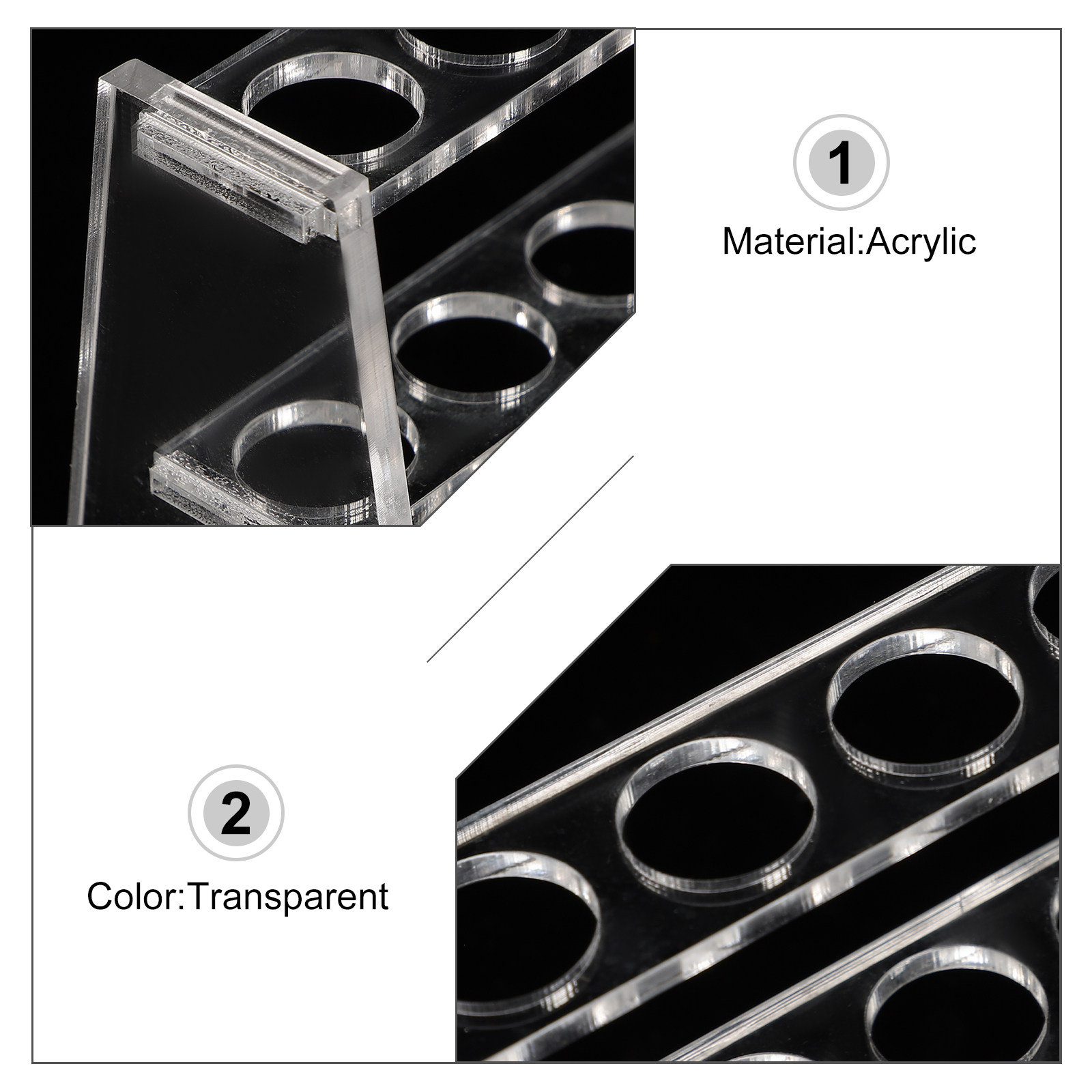 2 Buah Rak Tabung Uji Akrilik  - Centrifuge Tube Rack ulasan dan harga
