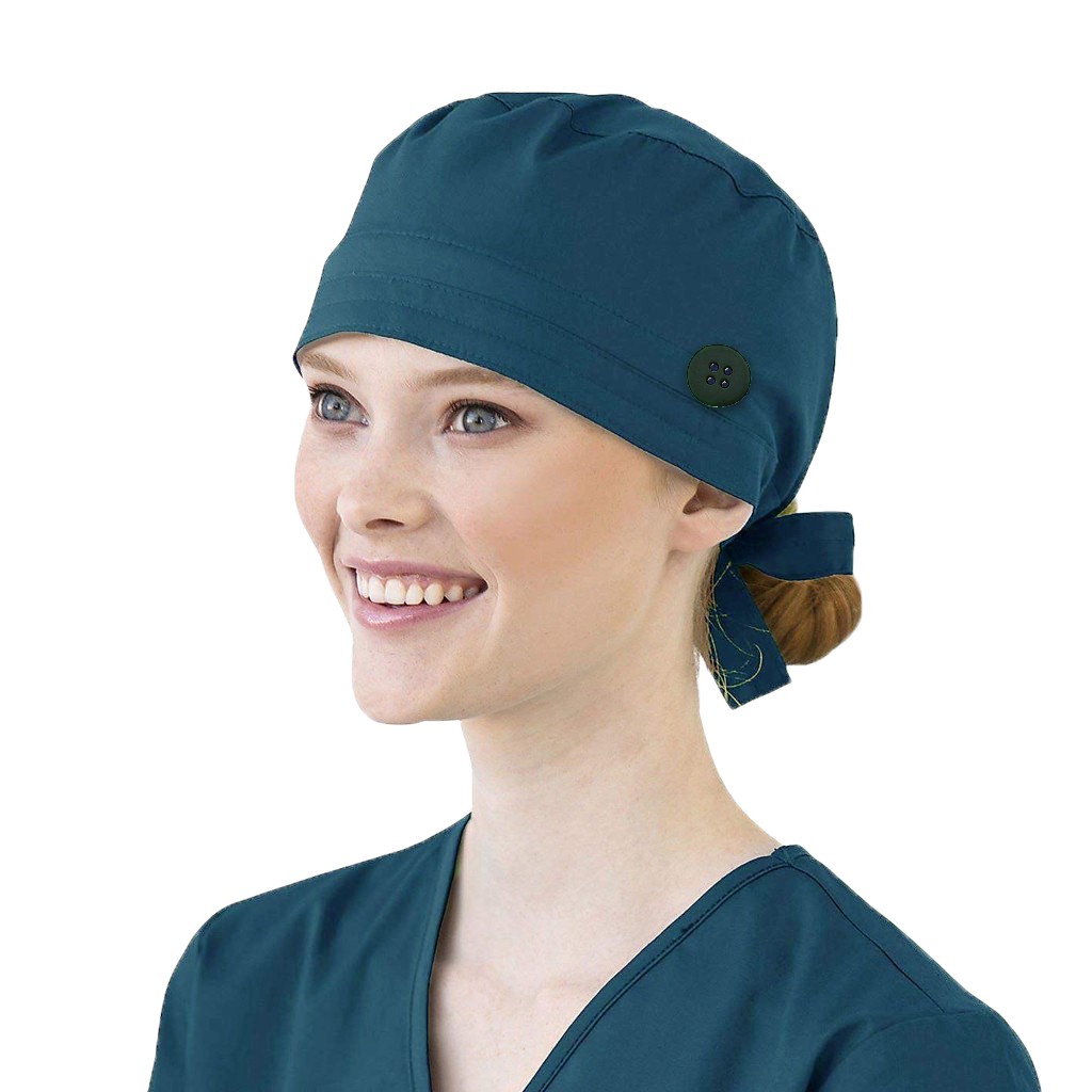 Topi Scrub Warna Solid dengan  - Medical Lab Tech ulasan dan harga