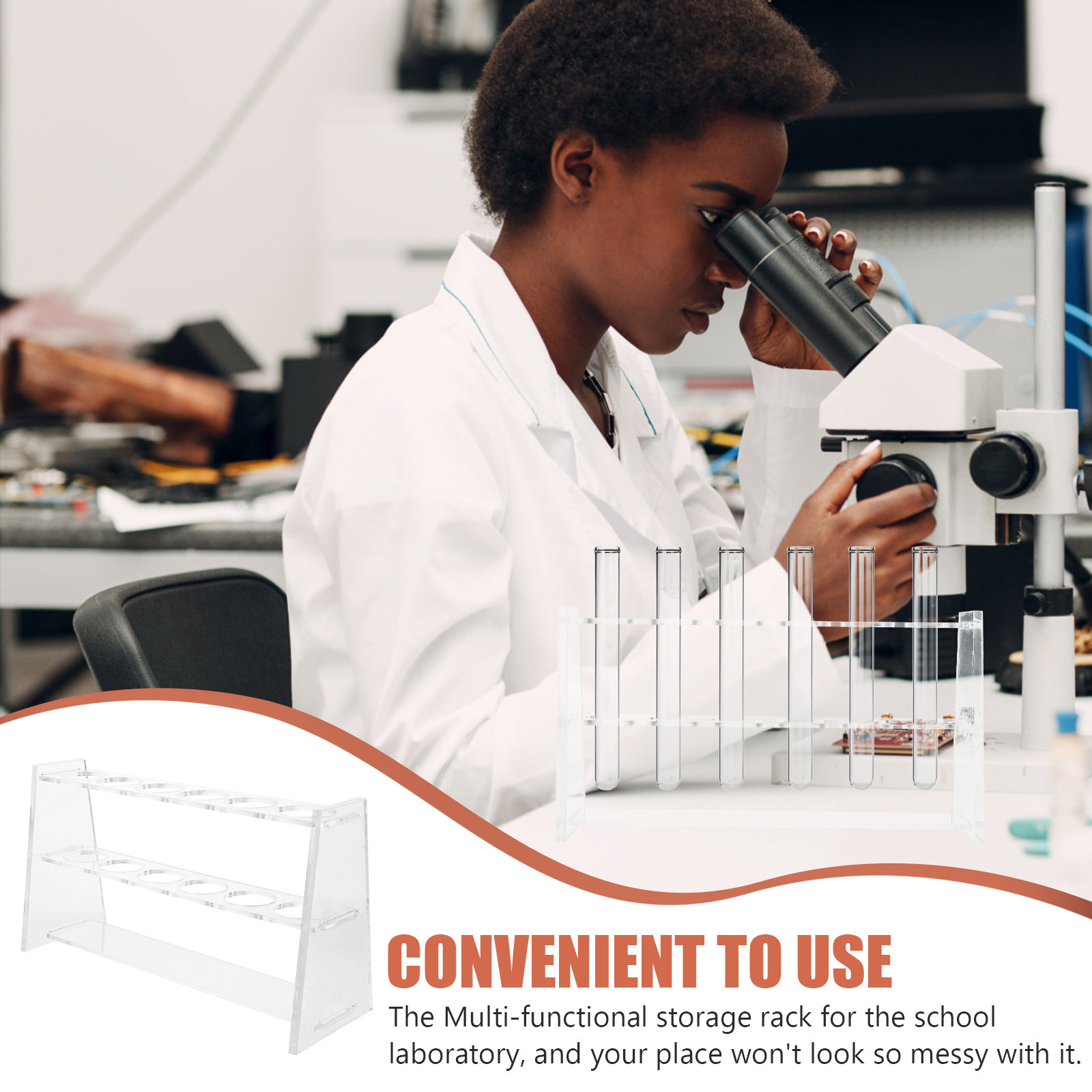 Rak Tabung Uji Akrilik, Penyan - Centrifuge Tube Rack ulasan dan harga