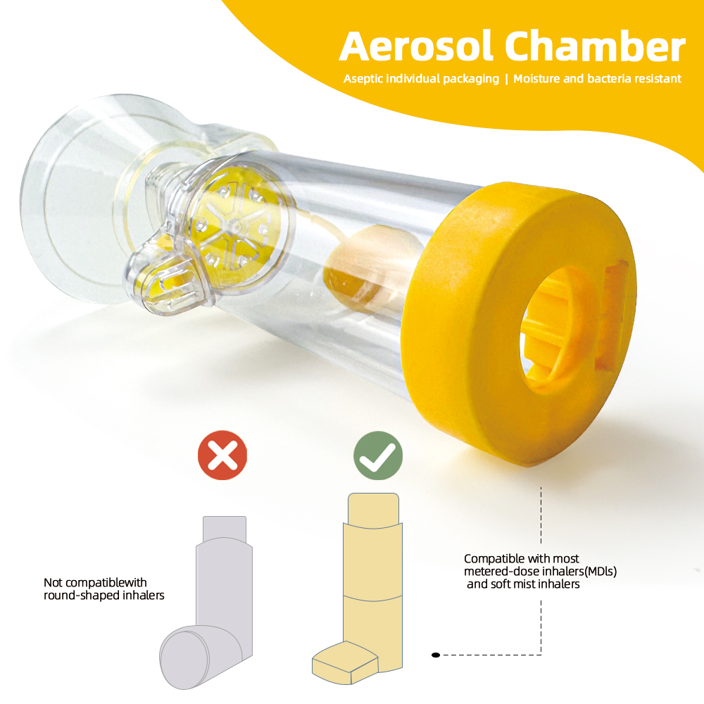 Spacer Inhaler Ruang Aerosol C - Medical Lab Tech ulasan dan harga