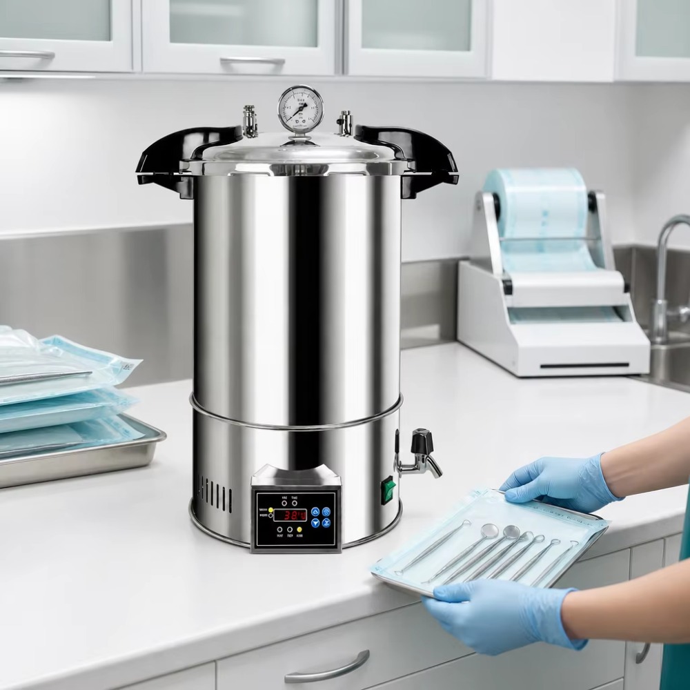 Sterilisator Uap Digital 24L,  - Medical Laboratory ulasan dan harga