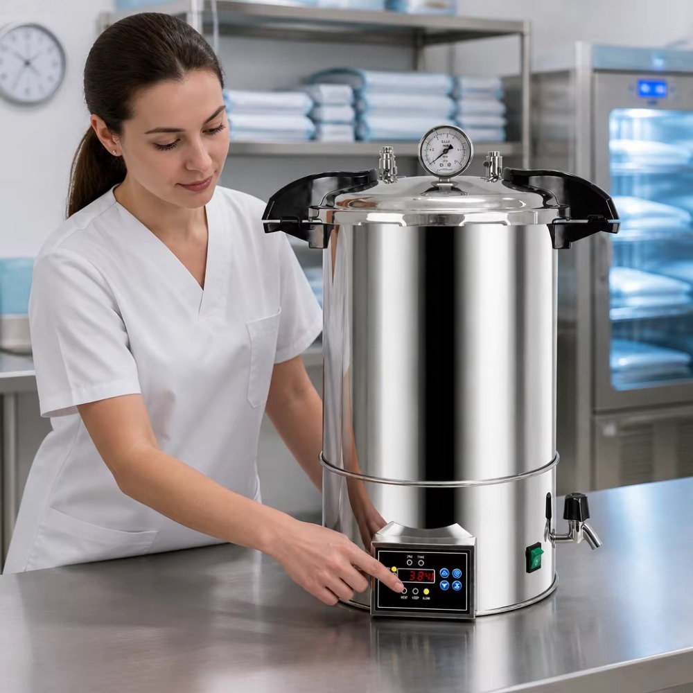 Sterilisator Uap Digital 24L,  - Medical Laboratory ulasan dan harga